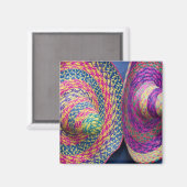 Mexico, Yucatan, Merida, traditionele geweven Magneet (Voorkant / Achterkant)