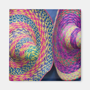 Mexico, Yucatan, Merida, traditionele geweven Magneet