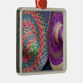 Mexico, Yucatan, Merida, traditionele geweven Metalen Ornament (Rechts)