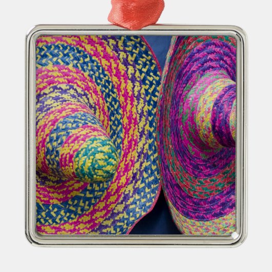 Mexico, Yucatan, Merida, traditionele geweven Metalen Ornament (Voorkant)