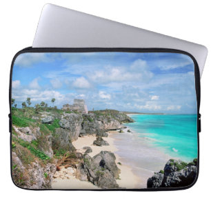 Mexico, Yucatan, schiereiland, Tulum-ruïnes, Maya Laptop Sleeve