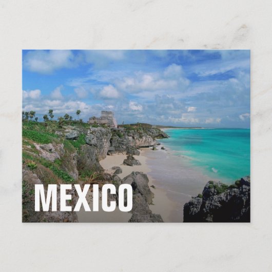 Mexico, Yucatan, schiereiland, Tulum-ruïnes, Mayan Briefkaart (Voorkant)