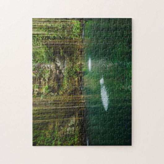 Mexico, Yucatan, Schilderachtig meer Legpuzzel (Verticaal)