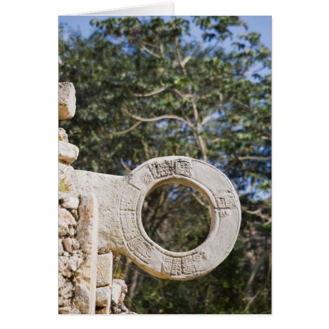 Mexico, Yucatan, Uxmal. Uxmal, een grote (Voorkant)