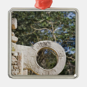 Mexico, Yucatan, Uxmal. Uxmal, een grote Metalen Ornament