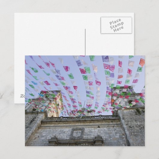 Mexico, Yucatan, Valladolid, La Parraquia de San Briefkaart (Voorkant / Achterkant)