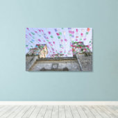 Mexico, Yucatan, Valladolid, La Parraquia de San Canvas Afdruk (Insitu (Houten vloer))