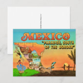 Mexico Zonsondergang Ansichtkaart Briefkaart (Voorkant / Achterkant)