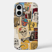 Mexicore Collage Mexicaans Erfgoed Scrapbook Kunst Case-Mate iPhone Case (Achterkant)