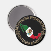 Mexico's tweehonderdjarige verjaardag magneet (Voorkant / Achterkant)