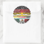 Mexiko Mexikanisch Deutsch Deutschland Baum Wurzel Ronde Sticker (Tas)