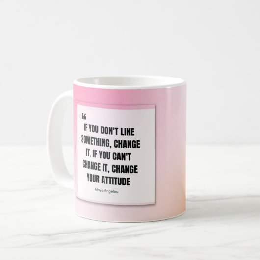 Meya Angelou Quote Mok (Voorkant links)