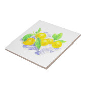 Meyer-citroenen voor keukenhanddoek tegeltje (Zijkant)