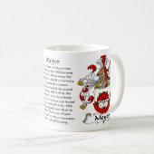 Meyer Family Coat of Arms Mok (Voorkant rechts)