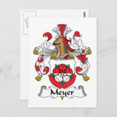Meyer Family Crest Briefkaart (Voorkant / Achterkant)