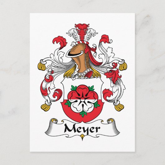 Meyer Family Crest Briefkaart (Voorkant)