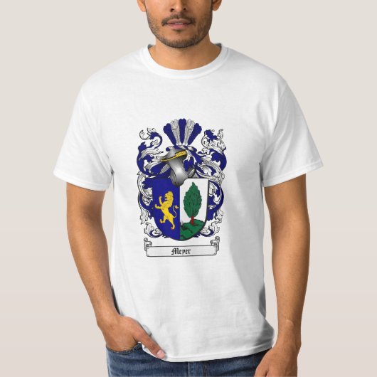 Meyer Family Crest - Meyer Coat of Arms T-shirt (Voorkant)