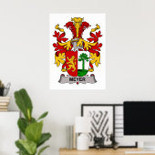 Meyer Family Crest Poster (Thuiskantoor)