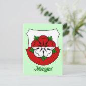 Meyer Family Shield-Briefkaart Briefkaart (Staand voorkant)