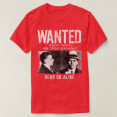 Meyer Lansky Mugshot Wanted Dead of Alive T-shirt (Design voorkant)