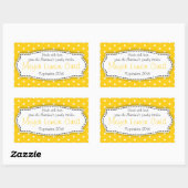 Meyer Lemon Curd geel voedsellabel sticker (Vel)