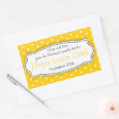 Meyer Lemon Curd geel voedsellabel sticker (Envelop)