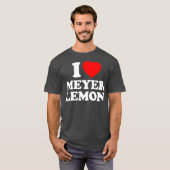 Meyer Lemon Love Heart Funny T-shirt (Voorkant volledig)