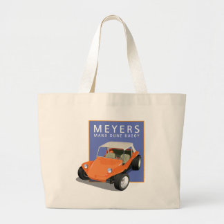 Meyers Manx Oranje met Blue Box Grote Tote Bag