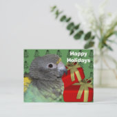 Meyers Parrot kerstfeestdag Briefkaart (Staand voorkant)