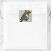 Meyer's Parrot Vierkante Sticker (Tas)