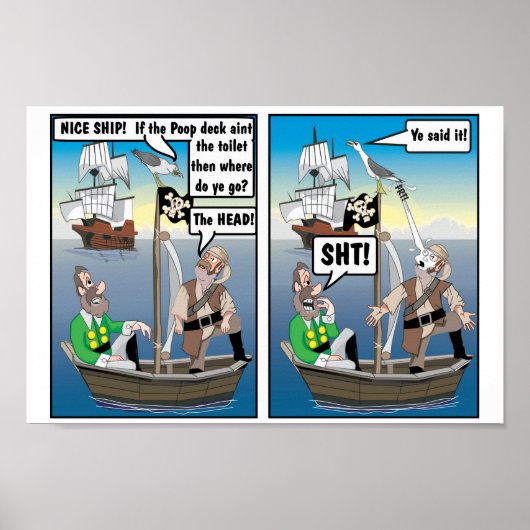 MEYFLOWER'S PIRATEN 'OP HET HOOFD' POSTER (Voorkant)