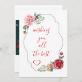 meyy christmas Invitation Kaart (Voorkant / Achterkant)