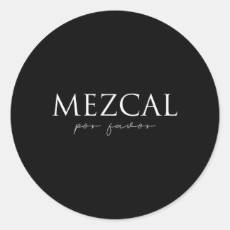 Mezcal Por Favor Ronde Sticker