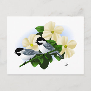 Mezen en Bloem van de Bloedhond Briefkaart