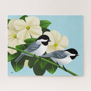Mezen en Bloem van de Kornoelje Legpuzzel