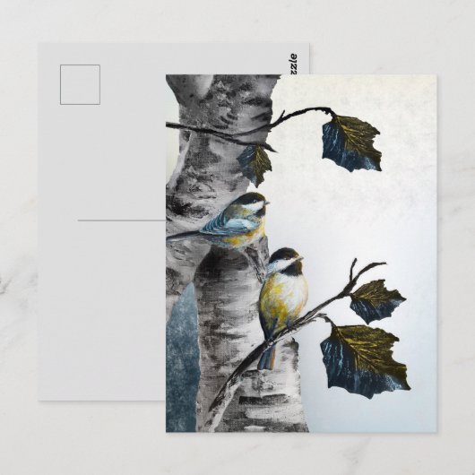 "Mezen" [Ontwerp 2] Klein Briefkaart (Voorkant / Achterkant)