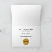 Mezen op Evergreen met rode bessen Kaart (Binnen)