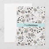 Mezen Zacht En Schattig Kerstgroet Feestdagenkaart (Voorkant / Achterkant)