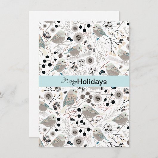 Mezen Zacht En Schattig Kerstgroet Feestdagenkaart (Voorkant / Achterkant)