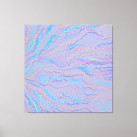 Mezmerizing Iridescent Stone Canvas Afdruk (Voorkant)