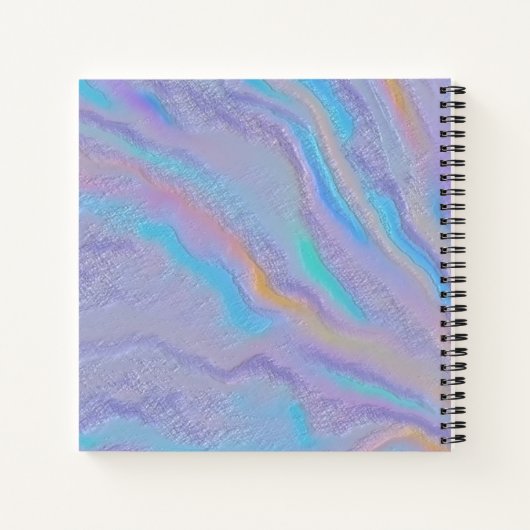 Mezmerizing Iridescent Stone Notitieboek (Achterkant)
