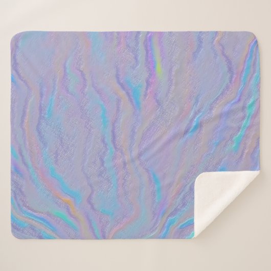 Mezmerizing Iridescent Stone Sherpa Deken (Voorkant (horizontaal))