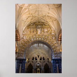 Mezquita Cathedral Interior de Cordoba Poster