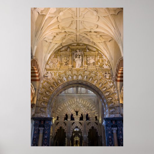 Mezquita Cathedral Interior de Cordoba Poster (Voorkant)