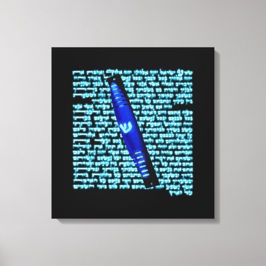 Mezuzah Canvas Afdruk (Voorkant)