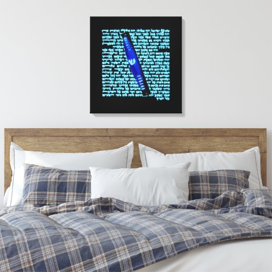 Mezuzah Canvas Afdruk (Insitu (Slaapkamer))