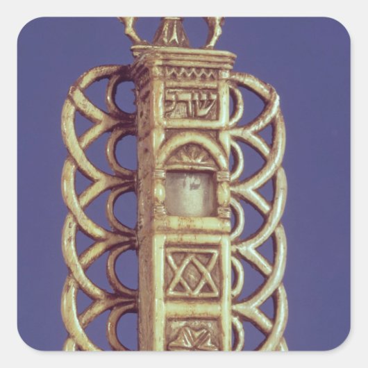 Mezuzah Hoesje Vierkante Sticker (Voorkant)