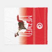 Mezwed - tunesische doedelpijpen fleece deken (Voorkant (Horizontaal))