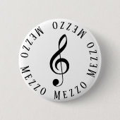 Mezzo Zanger Treble Clef Button (Voorkant)