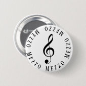 Mezzo Zanger Treble Clef Button (Voorkant /achterkant)
